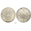 Image 1 : Brazil (Bahia mint), 960 reis, Joao Prince Regent, 1816-B, struck over a Seville, Spain, 8 reales, 1