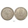 Image 1 : Brazil (Rio mint), 960 reis, Pedro I, 1824-R, struck over an Argentina (River Plate Provinces) 8 rea