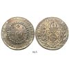 Image 1 : Brazil (Rio mint), 960 reis, Pedro I, 1824-R, struck over a Guadalajara, Mexico, 8 reales, 1821JM.