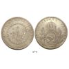 Image 1 : Brazil (Rio mint), 960 reis, Pedro I, 1826-R, struck over a Guatemala 8 reales 1809M.
