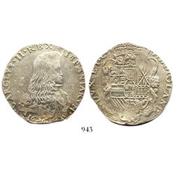 Milan, Italy (under Spain), 1 filippo, Charles II, 1676.