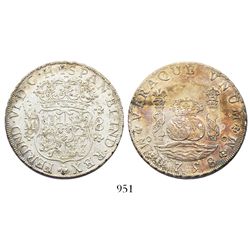 Mexico City, Mexico, pillar 8 reales, Ferdinand VI, 1758MM.