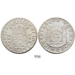 Mexico City, Mexico, pillar 4 reales, Ferdinand VI, 1755MM.
