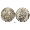 Image 1 : Guadalajara, Mexico, bust 8 reales, Ferdinand VII, 1821FS, inverted fleurs-de-lis in shield.