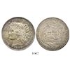 Image 1 : Lima, Peru, 5 pesetas, 1880BF, B with dot below wreath, encapsulated PCGS MS62 Secure Shield.