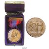 Image 1 : San Juan, Puerto Rico, bronze medal with red-and-blue ribbon, 1898, U.S. Naval Campaign in the West
