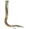 Image 1 : Long, bent but intact bronze hull-spike.