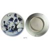 Image 1 : Chinese blue-on-white porcelain bowl, tree and plants motif, intact.