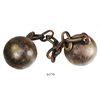 Image 1 : Naval chain shot, 12 pounder, early 1800s, rare