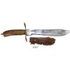 Image 1 : Bowie knife and original scabbard, antler grip, late 1800s(?).