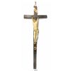 Image 1 : Spanish or French wooden cross with carved-bone Christ figure, ca. 1800.
