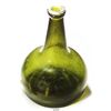 Image 1 : Dutch green-glass "onion" bottle, ca. 1730-1760.