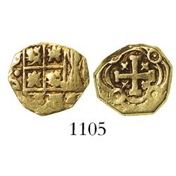 Bogota, Colombia, cob 1 escudo, Charles II posthumous (1700-1715).