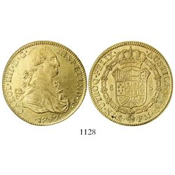Mexico City, Mexico, bust 8 escudos, Charles IV, 1797FM.