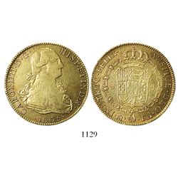 Mexico City, Mexico, bust 8 escudos, Charles IV, 1805TH.