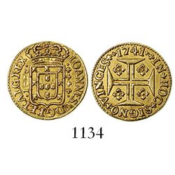 Lisbon, Portugal, 1000 reis, Joao V, 1741.