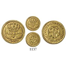 Lisbon, Portugal, 400 reis, Joao V, 1729.