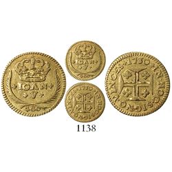 Lisbon, Portugal, 400 reis, Joao V, 1730.