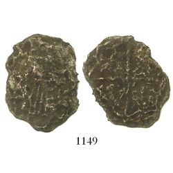 Potosi, Bolivia, cob 8 reales, Philip III, assayer not visible, Grade 4, with original, hand-signed