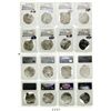 Image 1 : Lot of 8 Mexico City, Mexico, cob 8 reales, Philip II and III, assayers F or D where visible, all Gr