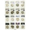 Image 1 : Lot of 8 Potosi, Bolivia, cob 8 reales, Philip II and III, assayers B, R, Q, M and T, all Grade 2.