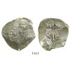 Image 1 : Mexico City, Mexico, cob 4 reales, Philip IV, assayer not visible.