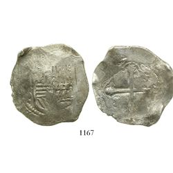 Mexico City, Mexico, cob 8 reales, Philip IV, assayer P.