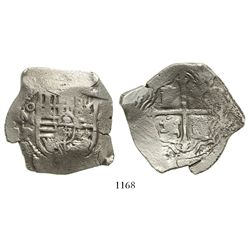 Mexico City, Mexico, cob 8 reales, Philip IV, assayer P.