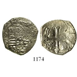 Mexico City, Mexico, cob 2 reales, Philip IV, assayer P, with W.A.M. certificate.