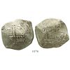 Image 1 : Potosi, Bolivia, cob 8 reales, 1671E.