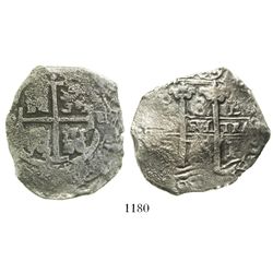 Potosi, Bolivia, cob 8 reales, 1675E.