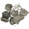 Image 1 : Lot of 9 Mexico City, Mexico, cob 4 reales, Philip IV and Charles II, assayers not visible.