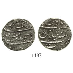 Surat, India (Mughal Empire), 1 rupee, Aurangzeb (1658-1707), AH1113 (1702).