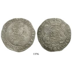 Flanders, Spanish Netherlands (Bruges mint), portrait ducatoon, Charles II, 1673.