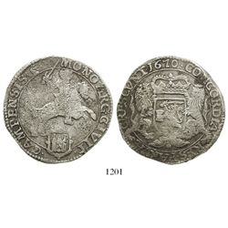 Campen, United Netherlands, "rider" ducatoon, 1670, rare.