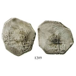 Mexico City, Mexico, cob 8 reales, Philip V, assayer J.