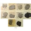 Image 1 : Lot of 12 Mexican silver cobs (nine 8R and three 4R), assayer J or not visible, some uncleaned.