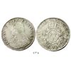 Image 1 : France (Rennes mint), ecu, Louis XV, 1733, mintmark 9.