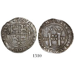 Mexico City, Mexico, 2 reales, Charles-Joanna, "Late Series," assayer L to right, mintmark M to left