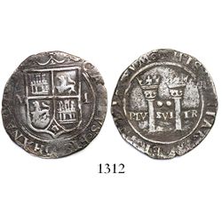 Mexico City, Mexico, 2 reales, Charles-Joanna, "Late Series," assayer L to right, mintmark M to left