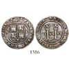 Image 1 : Mexico City, Mexico, 1 real, Charles-Joanna, "Late Series," assayer L to right, mintmark M to left.