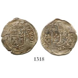 Mexico City, Mexico, 1 real, Charles-Joanna, "Late Series," assayer O to right, mintmark oM to left.