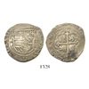 Image 1 : Mexico City, Mexico, cob 2 reales, Philip II, assayer O below mintmark oM to left.