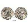 Image 1 : Mexico City, Mexico, cob 2 reales, Philip II, assayer O below mintmark oM to left.