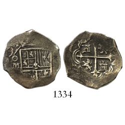 Mexico City, Mexico, cob 1 real, (16)09, assayer not visible, rare.