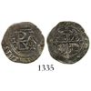 Image 1 : Mexico City, Mexico, cob 1/2 real, Philip II, assayer O to right, mintmark oM to left.