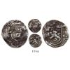 Image 1 : Lima, Peru, cob 1/4 real, Philip II, assayer Diego de la Torre, * to left of castle and * to right o