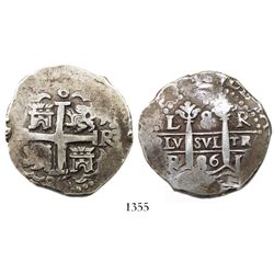 Lima, Peru, cob 8 reales, 1686R.