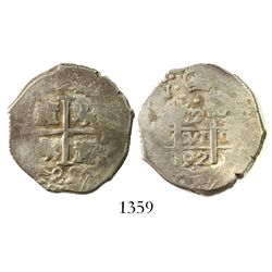 Lima, Peru, cob 2 reales, 1692(V).