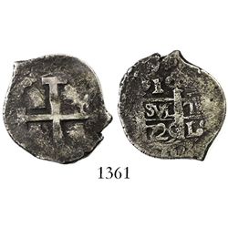 Lima, Peru, cob 1 real, 1720(M), ex-Sellschopp.